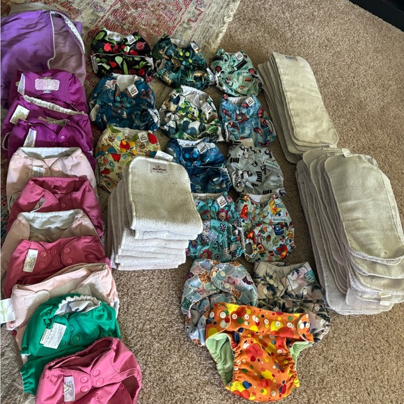 Colorful Cloth Diapers Set